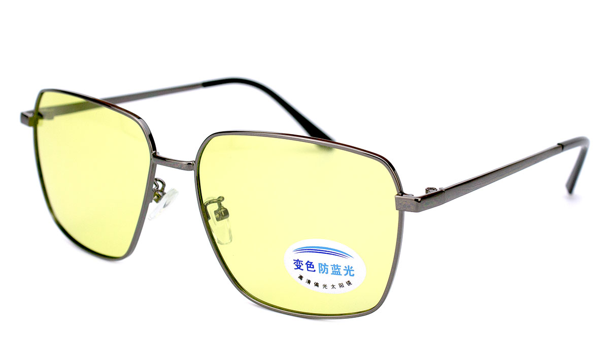 Окуляри чоловічі антифара Viscap 8372‑C1‑1 з металевою оправою для широкого обличчя Сріблястий (40484)