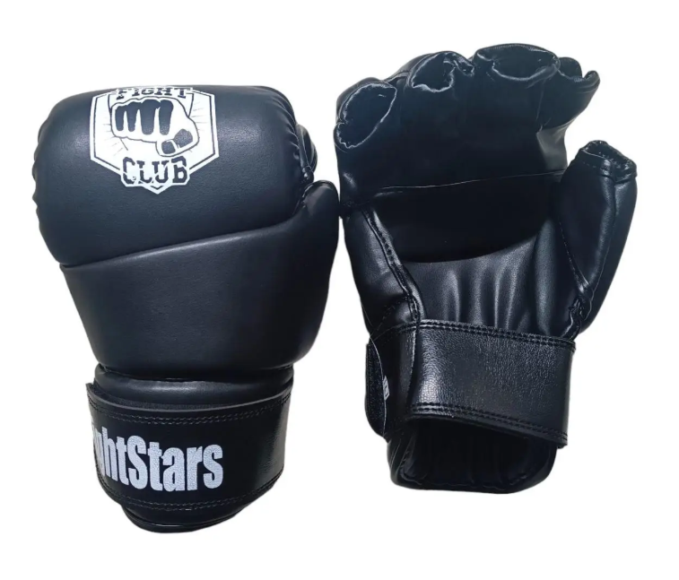 Перчатки для MMA M1 Lev Sport бои без правил кожа M Черный (8585053829483)