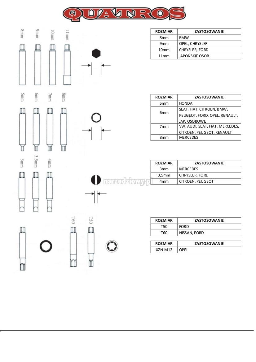 Комплект ключей для амортизаторов 39 шт. (QS80421) - фото 3