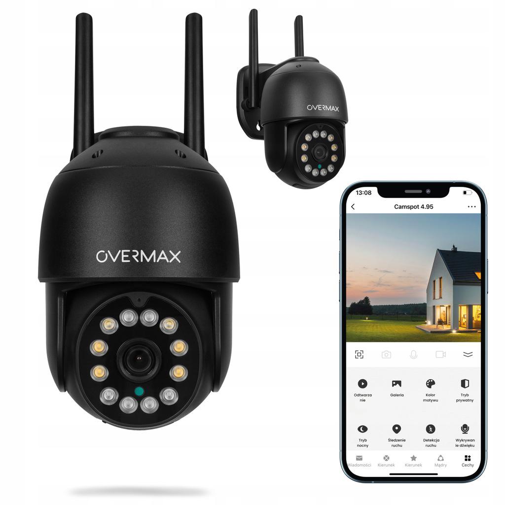 Уличная поворотная IP-камера Overmax Camspot 4.95 WiFi 2.5K Anthracite - фото 1