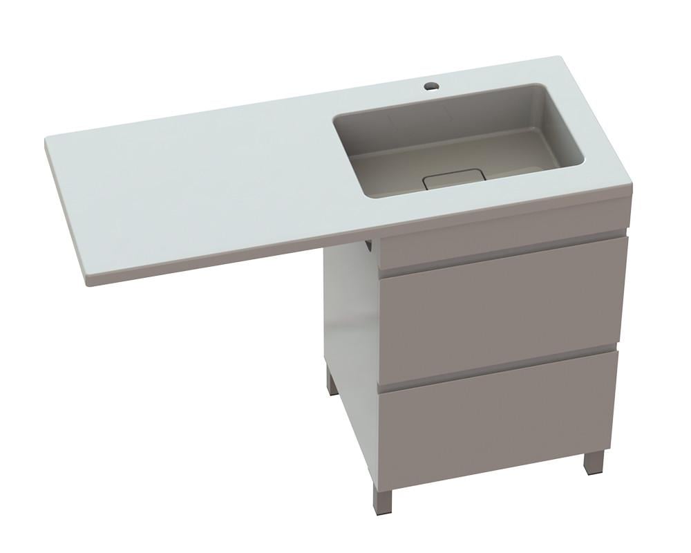 Тумба Мадейра з умивальником Аляска правий А100 Білий глянець (1882350744)