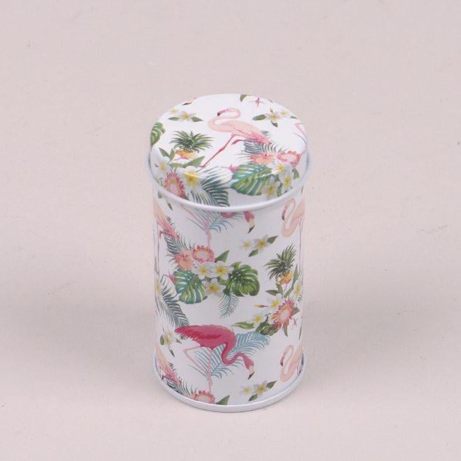 Коробочка металлическая Flora Фламинго для хранения мелочей (25243)