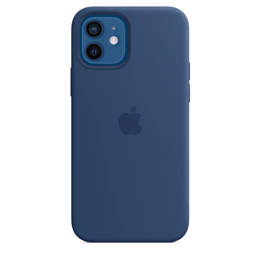 Силиконовый Чехол Накладка Silicone Case для iPhone 12/12 Pro Navy Blue