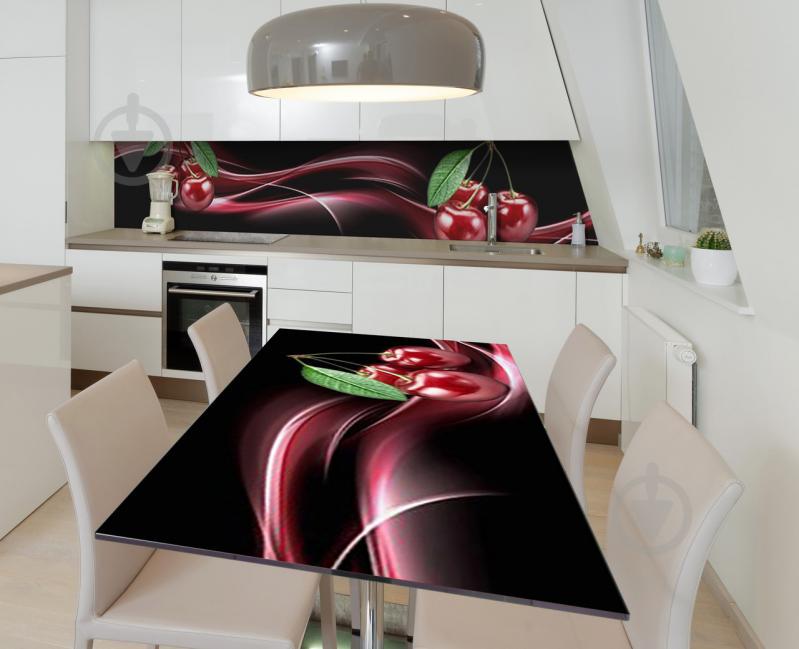 Наклейка 3Д вінілова на стіл Zatarga «Черешневий сироп» 600х1200 мм (Z184197st) Наклейка 3Д вінілова на стіл Zatarga «Черешневий сироп» 600х1200 мм (Z184197st)