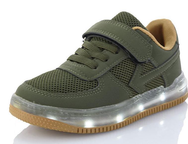 Кроссовки с LED-подсветкой Jong Golf C10131-5 р. 35 Хаки