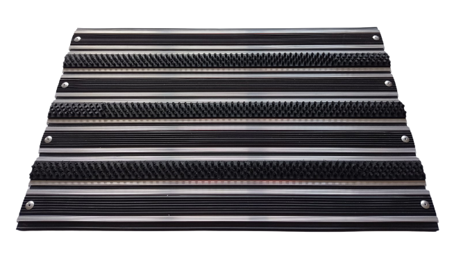 Ковер придверный алюминиевый AS Oblik Новая резина щетка 60х40 см (8444967)