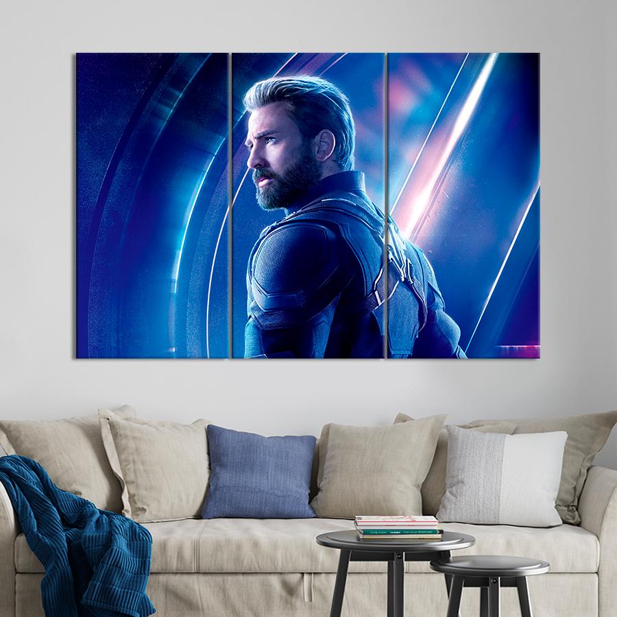 Настенний декор Постер с Капитаном Америкой Мстители Финал 156x100 см (A25-3)