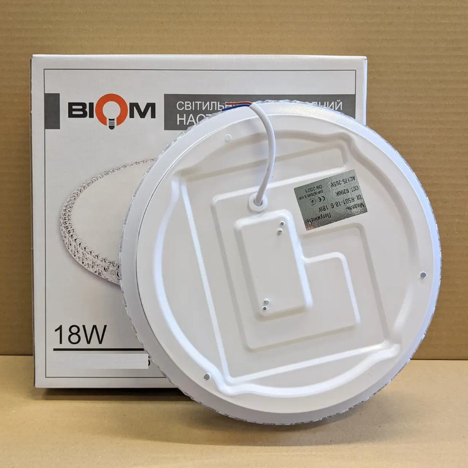 Світильник Biom DL-R505-18-5 LED Зоряне небо коло накладний 18W 5000К - фото 2