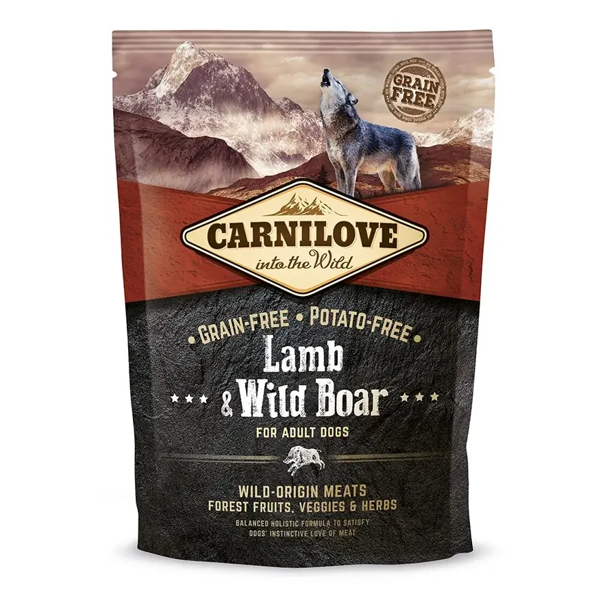 Сухой корм для взрослых собак всех пород Carnilove Lamb & Wild Boar 1,5 кг