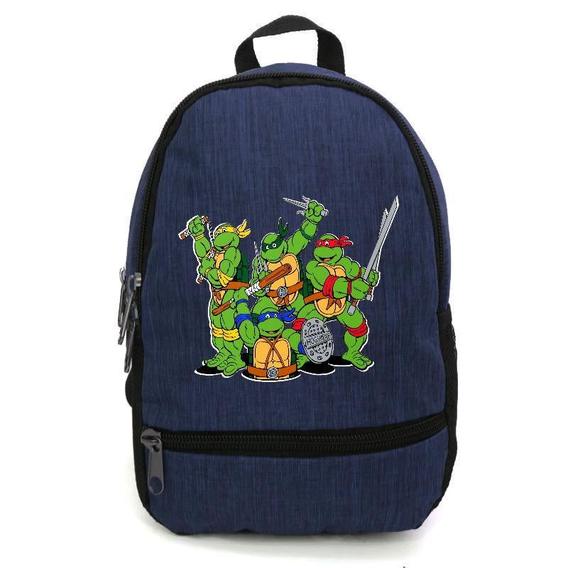 Школьный рюкзак Cappuccino Toys ninja turtle-05 с принтом Черепашки ниндзя 12,5 л Синий (1381809888)