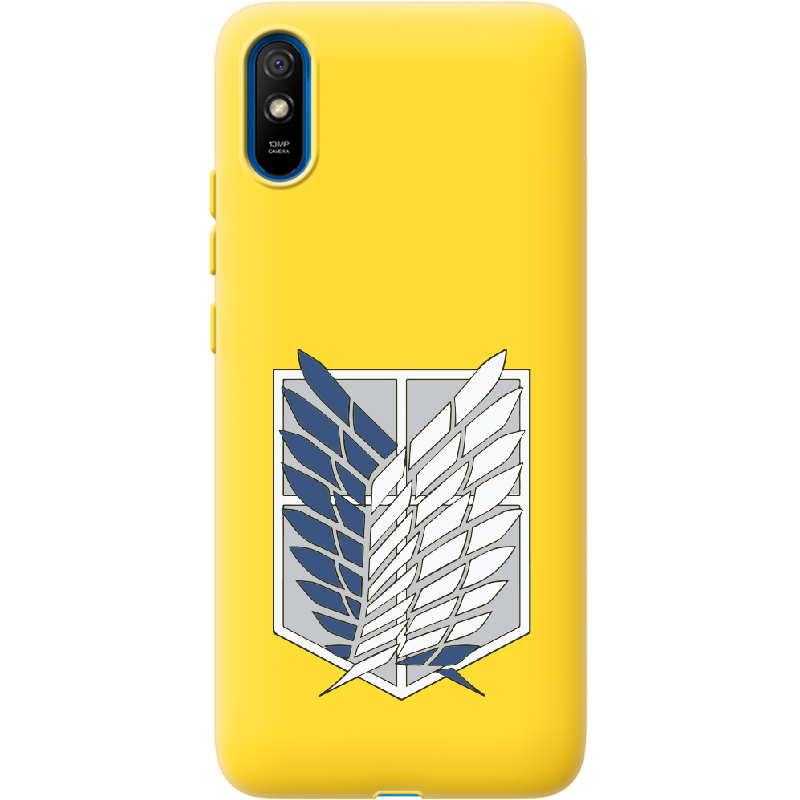 Чехол BoxFace Xiaomi Redmi 9A Атака Титанов Крылья Свободы Желтый силикон (40304-bk88-41061)