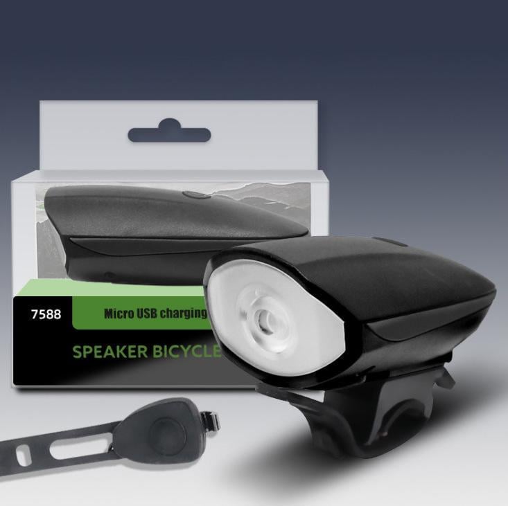 Ліхтар на велосипед із сигналом 3 режими 11415 Чорний (4571546) Ліхтар на велосипед із сигналом 3 режими 11415 Чорний (4571546)