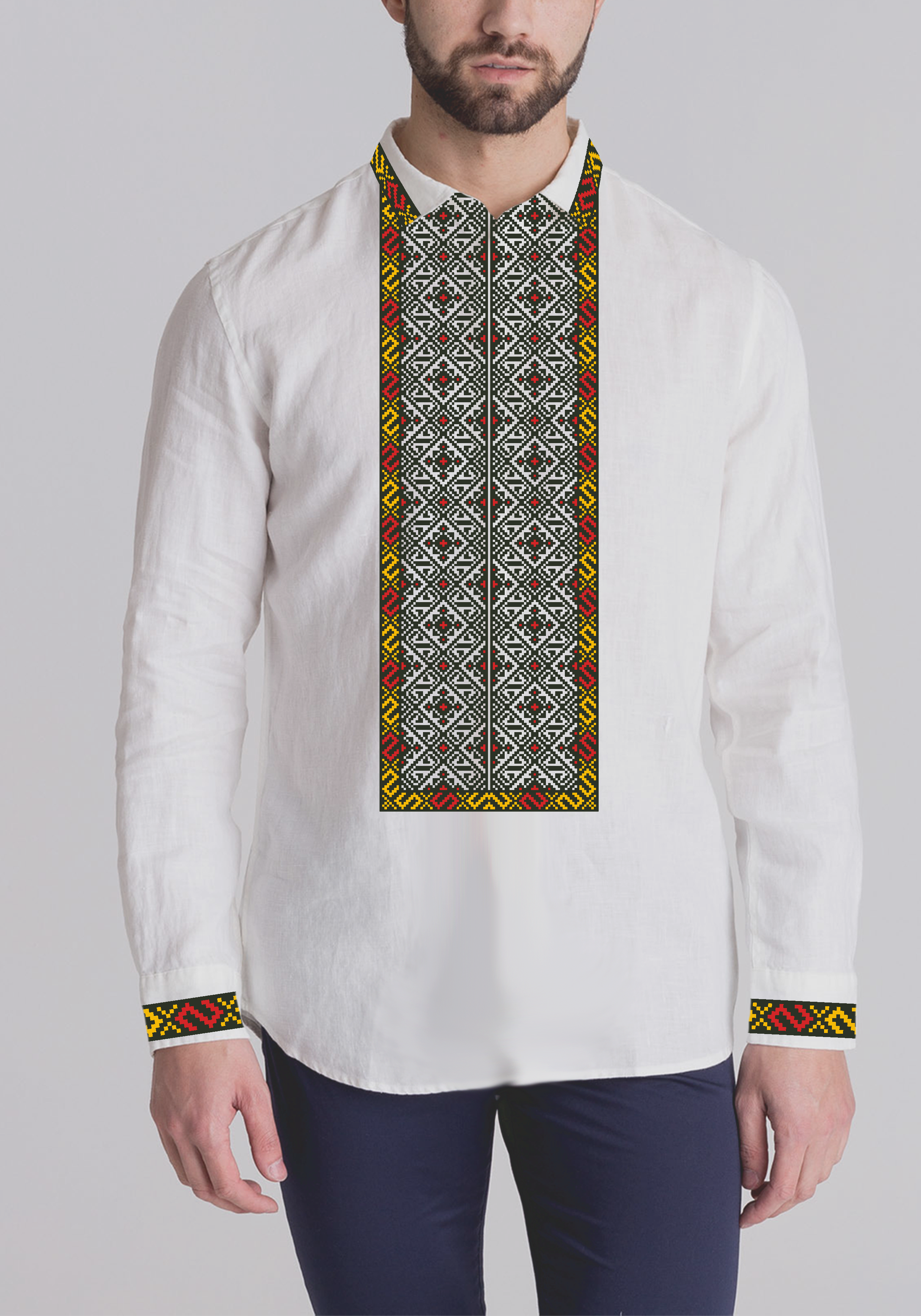 Заготовка для вышивки нитями/бисером домотканое полотно (СЧГ-479)