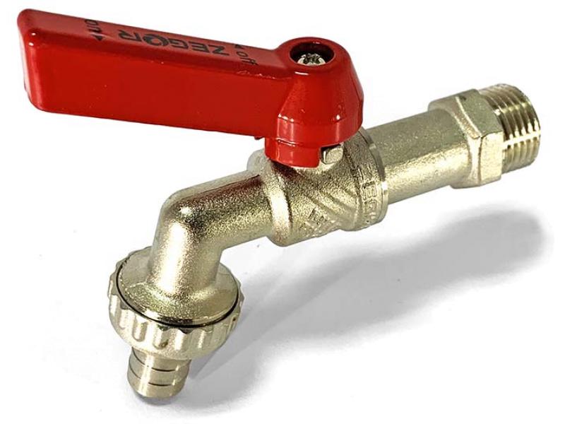 Кран для полива Zegor PF01 никелированная латунь со штуцером 1/2" - фото 3