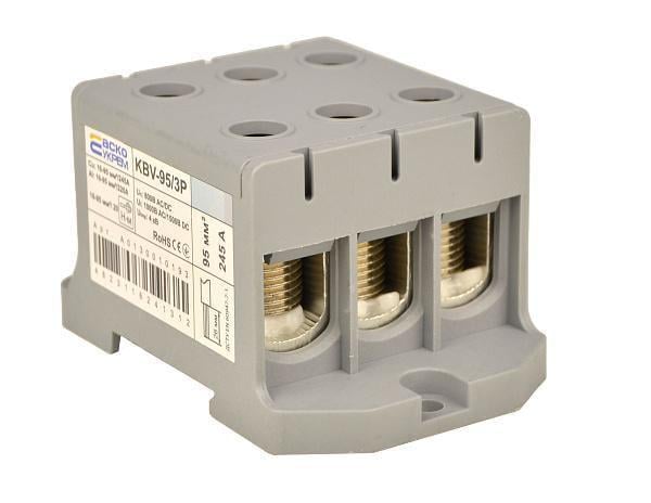 Клема ввідна силова АСКО KBV 16-95 мм.кв 245А 3-3 800V AC Сірий (A0130010193) Клема ввідна силова АСКО KBV 16-95 мм.кв 245А 3-3 800V AC Сірий (A0130010193)