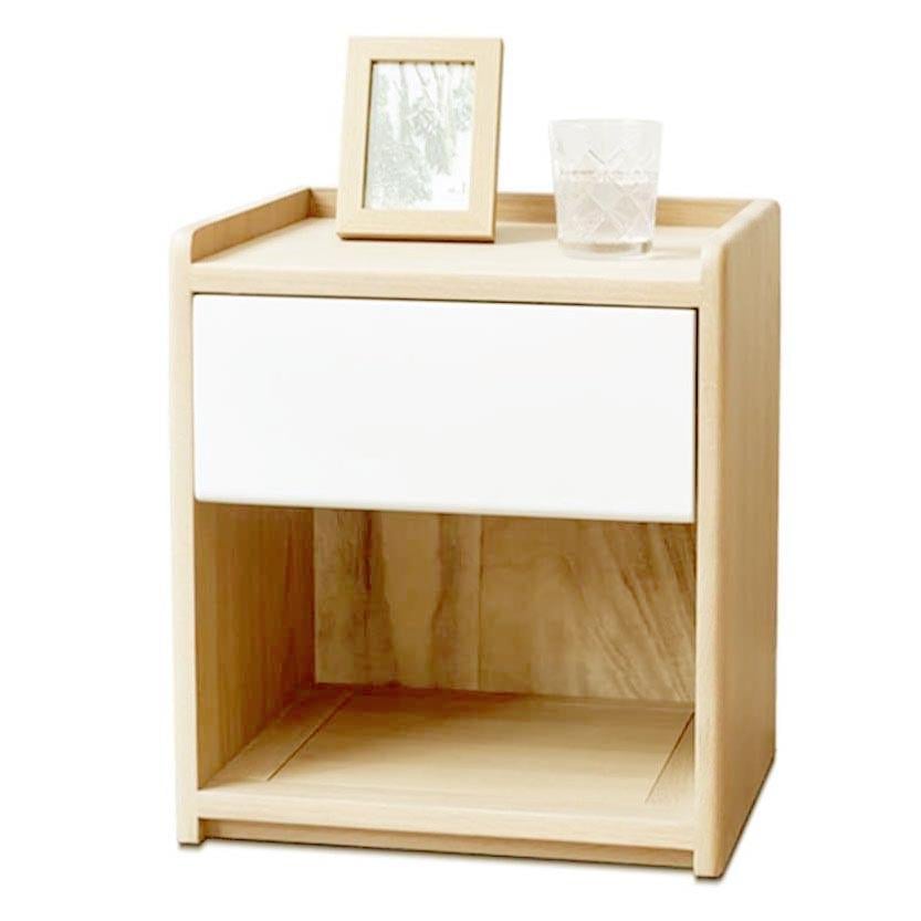 Тумба прикроватная из дерева Олунга Бланже/Зефир (ПТМ-00250120)