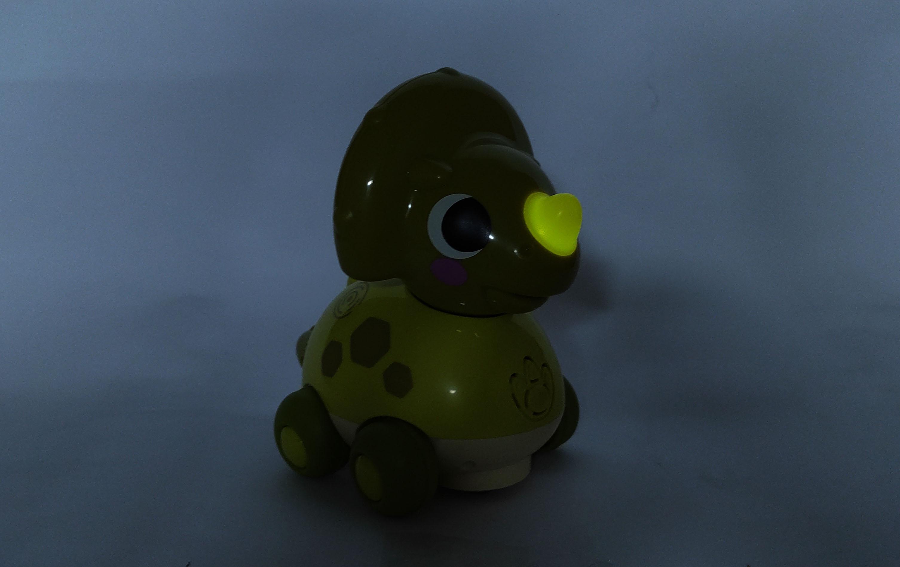 Каталка-динозаврик электронная Hola Toys музыкальная 18х12 см с подсветкой Зеленый (91530z) - фото 6