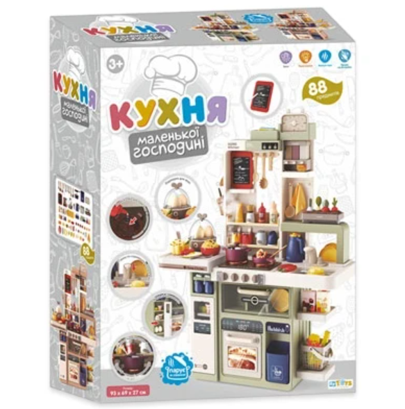 Детская игровая кухня интерактивная Limo Toy 889-231 с посудой и овощами музыкальная со светом/звуком и паром (2698148012) - фото 9 Детская игровая кухня интерактивная Limo Toy 889-231 с посудой и овощами музыкальная со светом/звуком и паром (2698148012) - фото 9