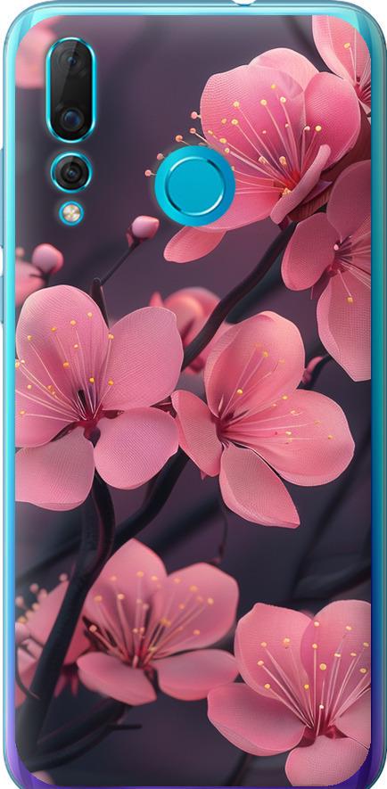 Чехол на Huawei Nova 4 Пурпурная сакура (6075u-1632-42517)