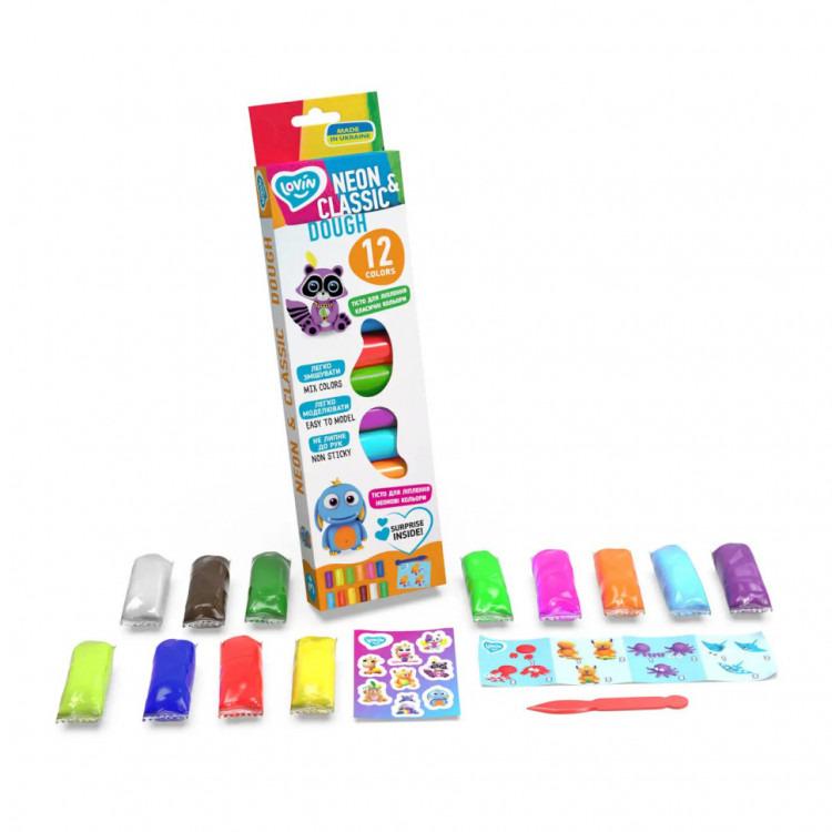 Набор для лепки Lovin с тестом 12 цветов (41182)