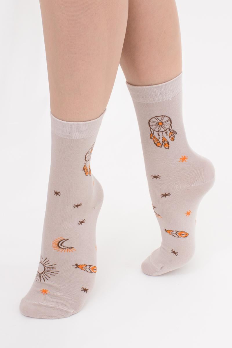 Шкарпетки жіночі бавовняні Giulia WS3 BOHO 003 Бохо р. 36-40 White (4823116901018)