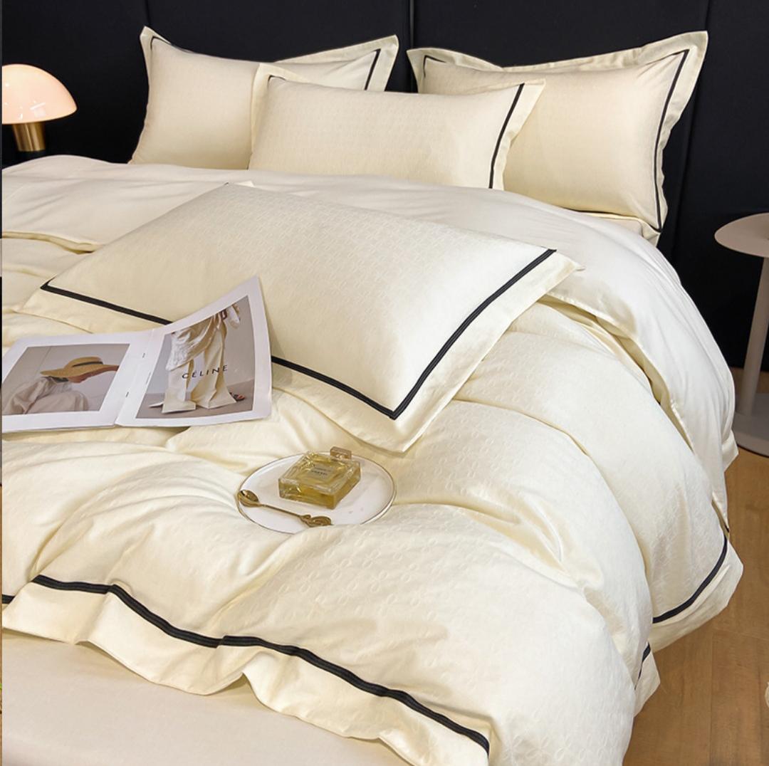 Комплект постільної білизни Charmeuse Home Jacquard pictures євро 200х230 см/50х70 см (0019) - фото 2 Комплект постільної білизни Charmeuse Home Jacquard pictures євро 200х230 см/50х70 см (0019) - фото 2