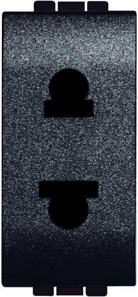 Розетка Legrand BTicino Livinglight 127/230 В Черный