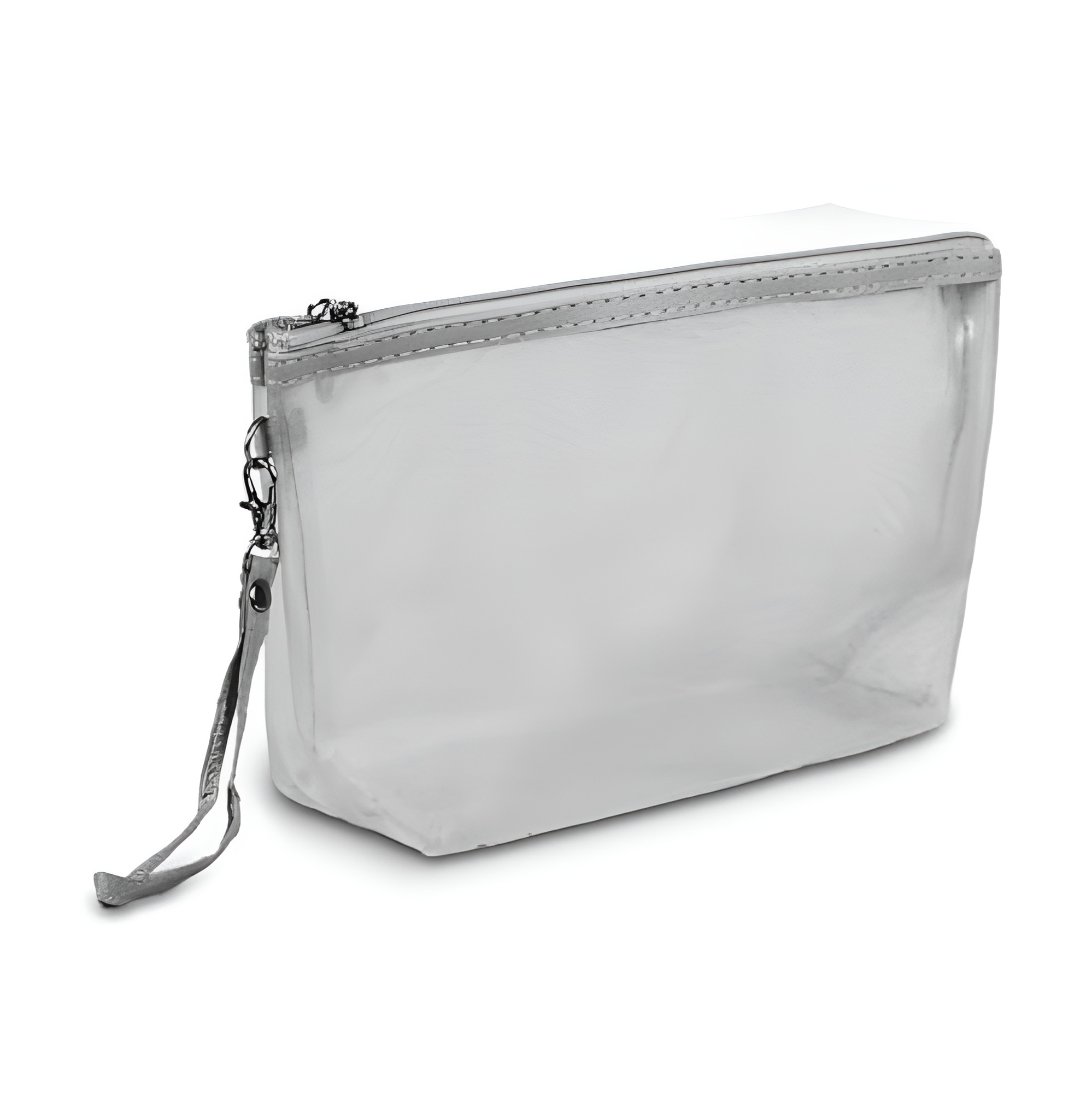 Косметичка полиэстеровая Stenson Oxford со съемной ручкой 1 отделение на молнии 22х14х6 см Серый (R97693-1)