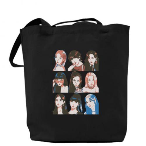 Шоппер Twice 37x41 см Черный (15678562-2-193443)