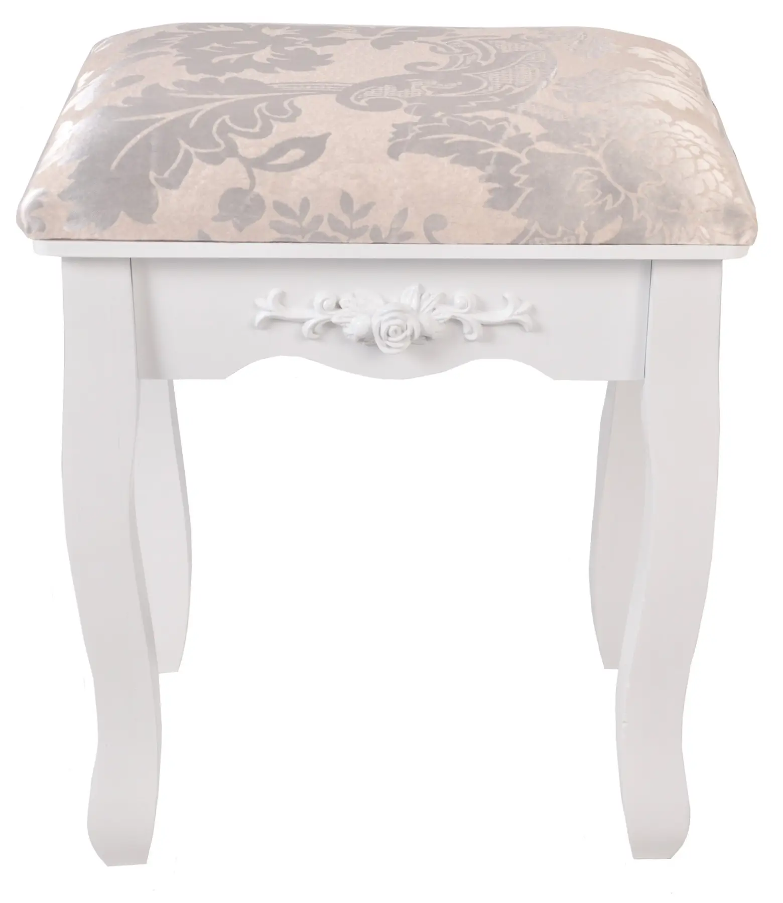 Столик туалетний Bonro В-011 з МДФ з 4 шухлядами та сірою табуреткою 138х71х40 см Білий (124-76-20000014) - фото 9 Столик туалетний Bonro В-011 з МДФ з 4 шухлядами та сірою табуреткою 138х71х40 см Білий (124-76-20000014) - фото 9