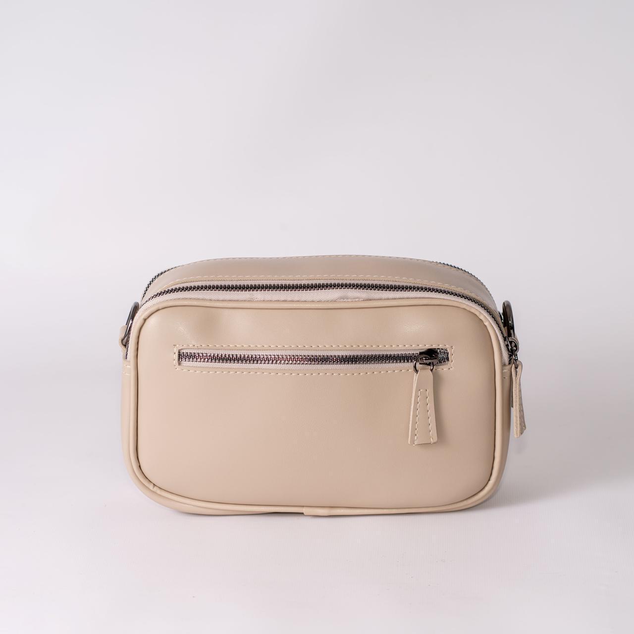 Сумка женская кросс-боди XENIA № 43-24 из эко-кожи Бежевый - фото 3 Сумка женская кросс-боди XENIA № 43-24 из эко-кожи Бежевый - фото 3