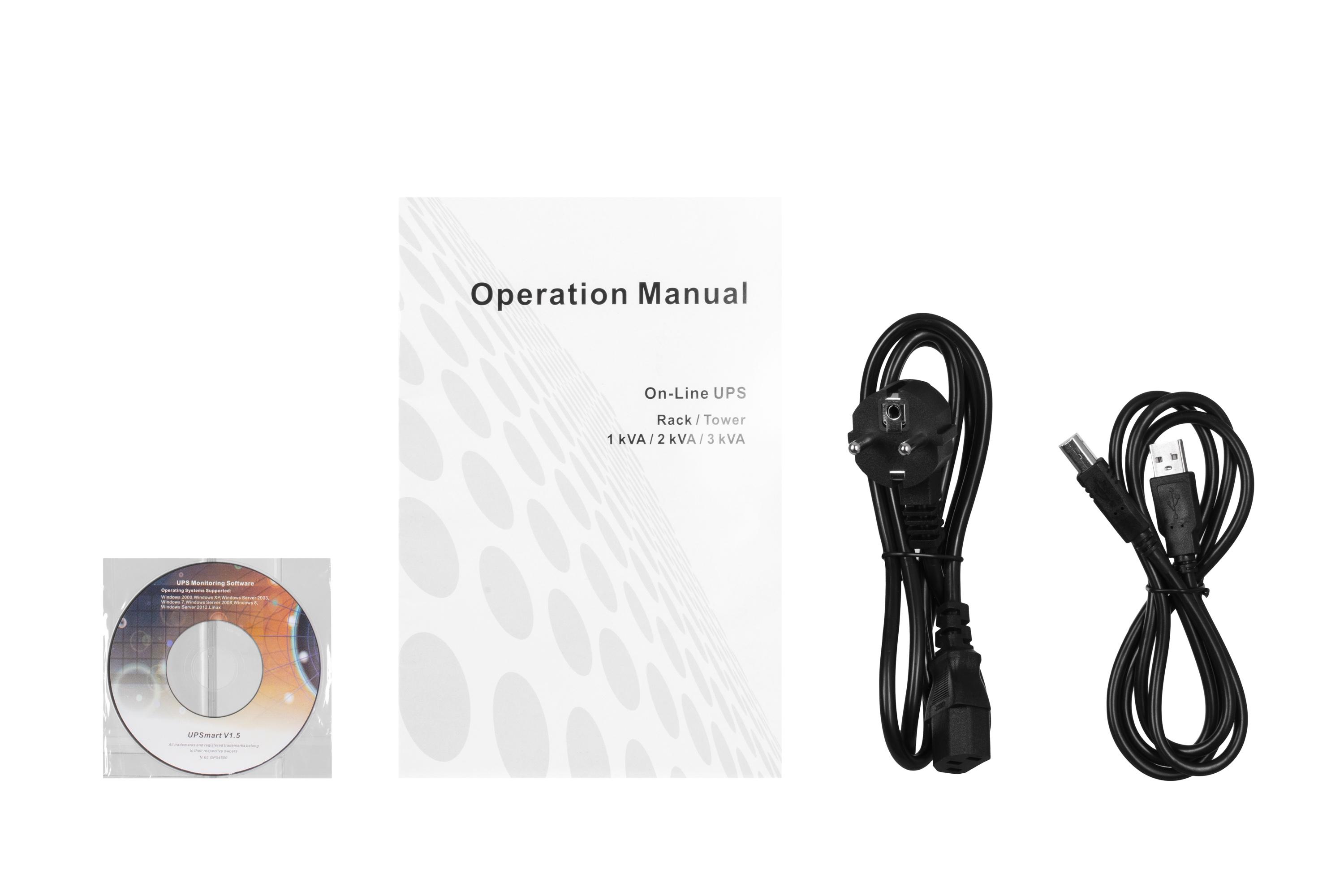 Источник бесперебойного питания 2E OD1000RT 1000ВА 900 Вт батареи 2 шт. 12V 9 Ah (2E-OD1000RT) - фото 8