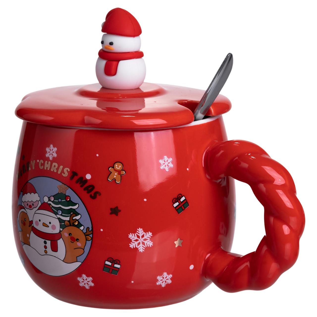 Чашка порцелянова Christmas Wonderland з кришкою 400 мл (FM-CS-20C) - фото 3 Чашка порцелянова Christmas Wonderland з кришкою 400 мл (FM-CS-20C) - фото 3