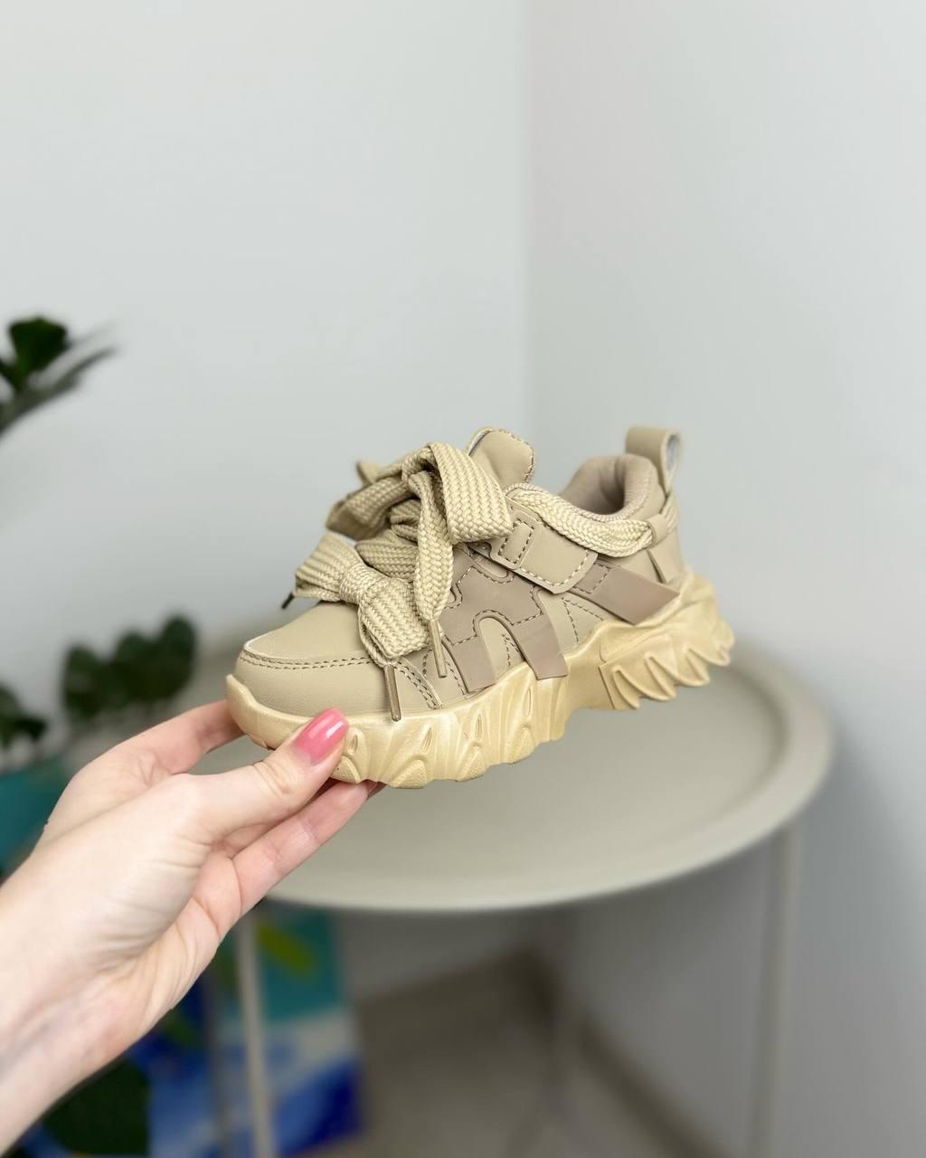 Кроссовки детские р. 28 Бежевый (1243) - фото 3