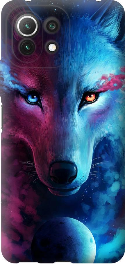 Чехол на Xiaomi Mi 11 Lite Арт-волк (3999u-2281-42517)