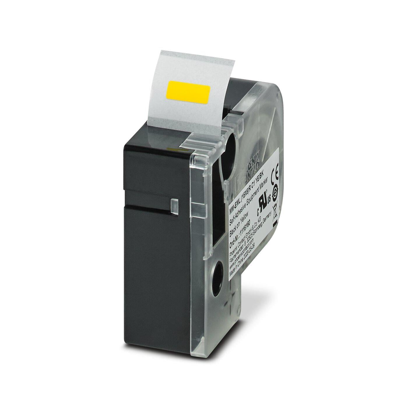 Картридж з етикетками Phoenix Contact MM-EML 15X6/R C1 YE/BK для принтера15x6 мм Жовтий (1116160)