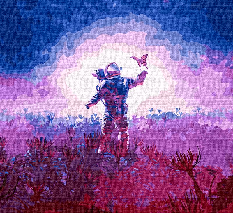 Картина по номерам Идейка Познавая мир 50х50 см (KHO5030)