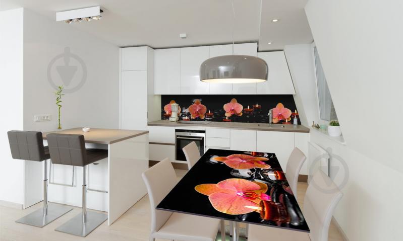 Наклейка виниловая на стол Zatarga «Орхидеи и Свечи» 600х1200 мм Z180559st Наклейка виниловая на стол Zatarga «Орхидеи и Свечи» 600х1200 мм Z180559st