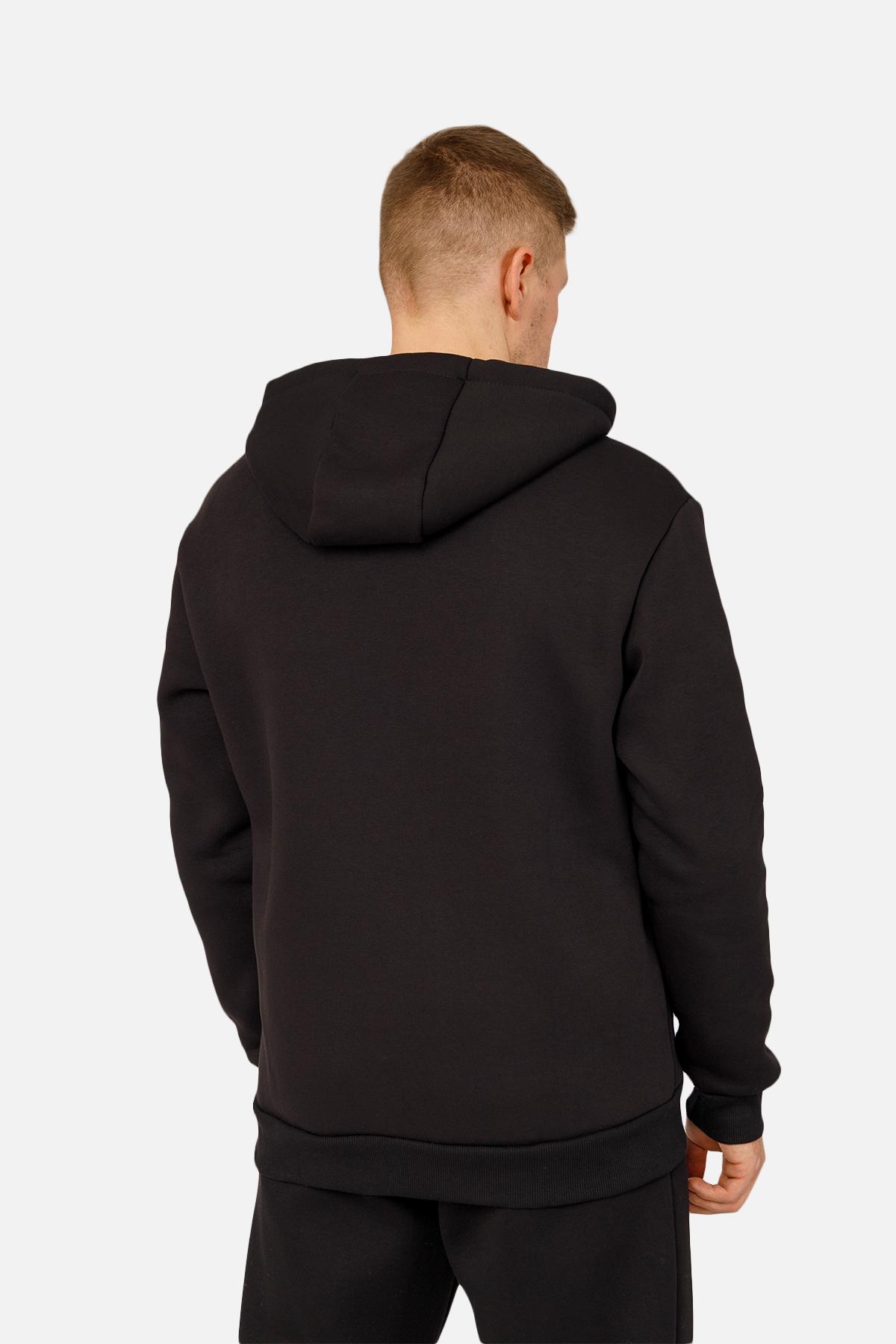 Толстовка мужская на молнии ЦБ-00254627 р. 50 Черный (SKT001004992) - фото 4 Толстовка мужская на молнии ЦБ-00254627 р. 50 Черный (SKT001004992) - фото 4