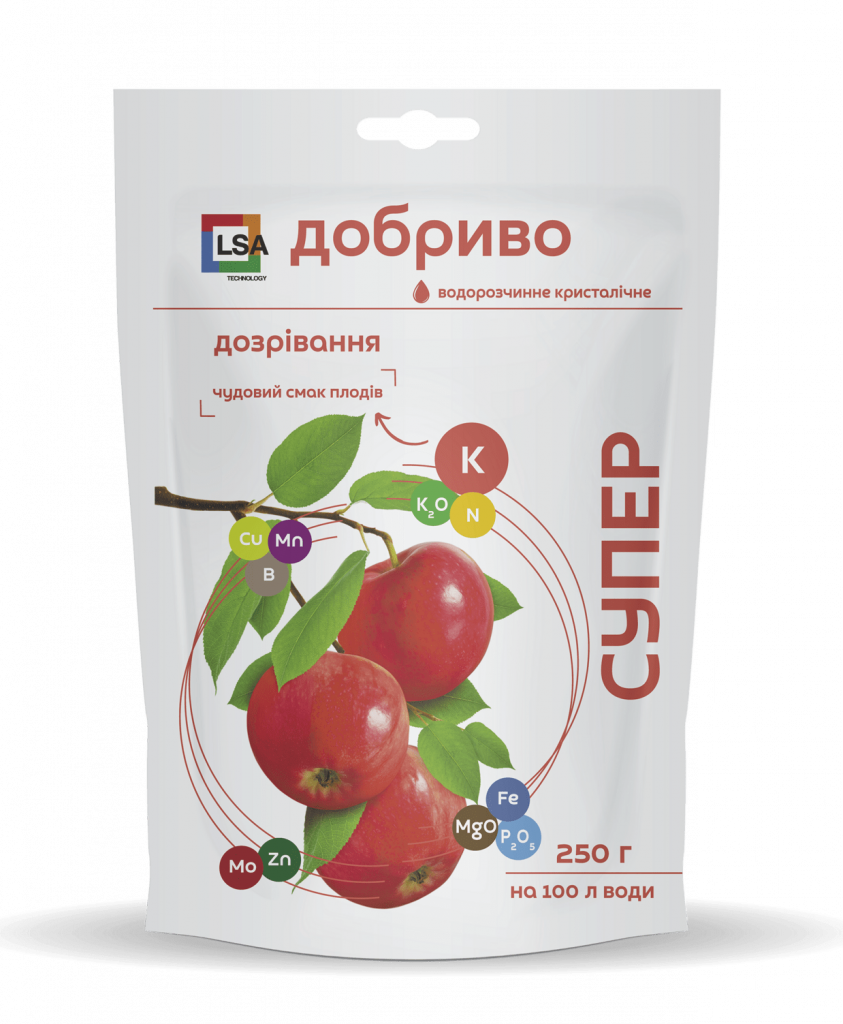Добриво одорозчинне кристалічне дозрівання 250 г