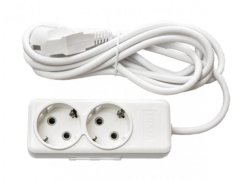 Подовжувач двомісний Luxel AURA з/з 5 м (7315)