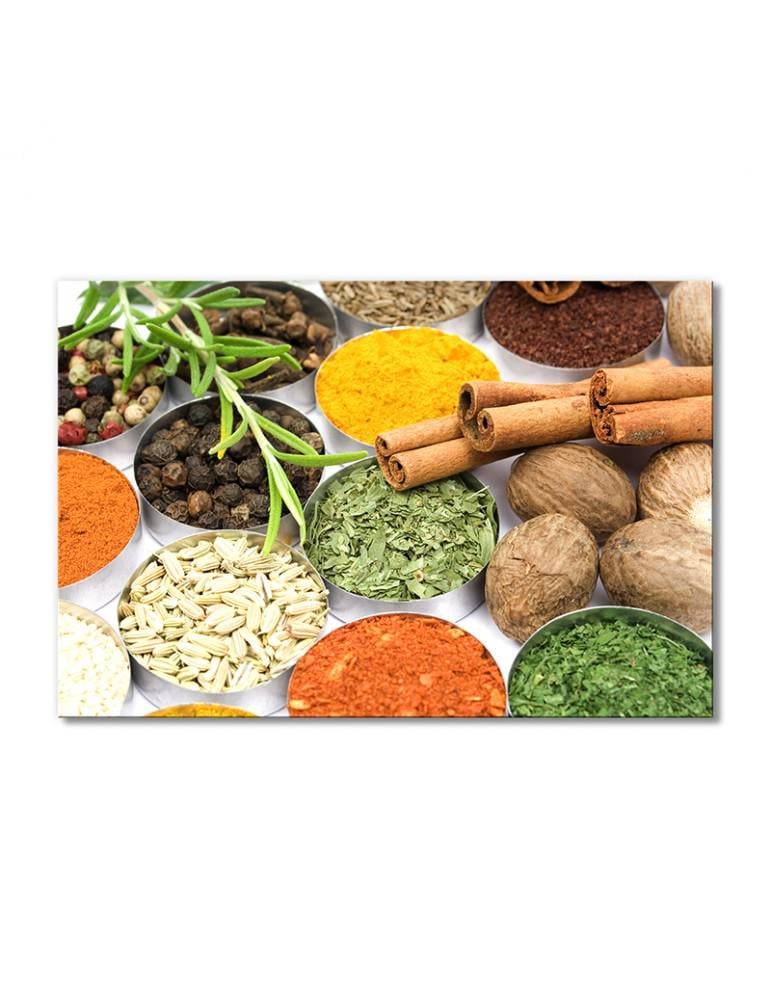 Картина модульная Разновидность специй и пряностей 1 модуль 30х45 см