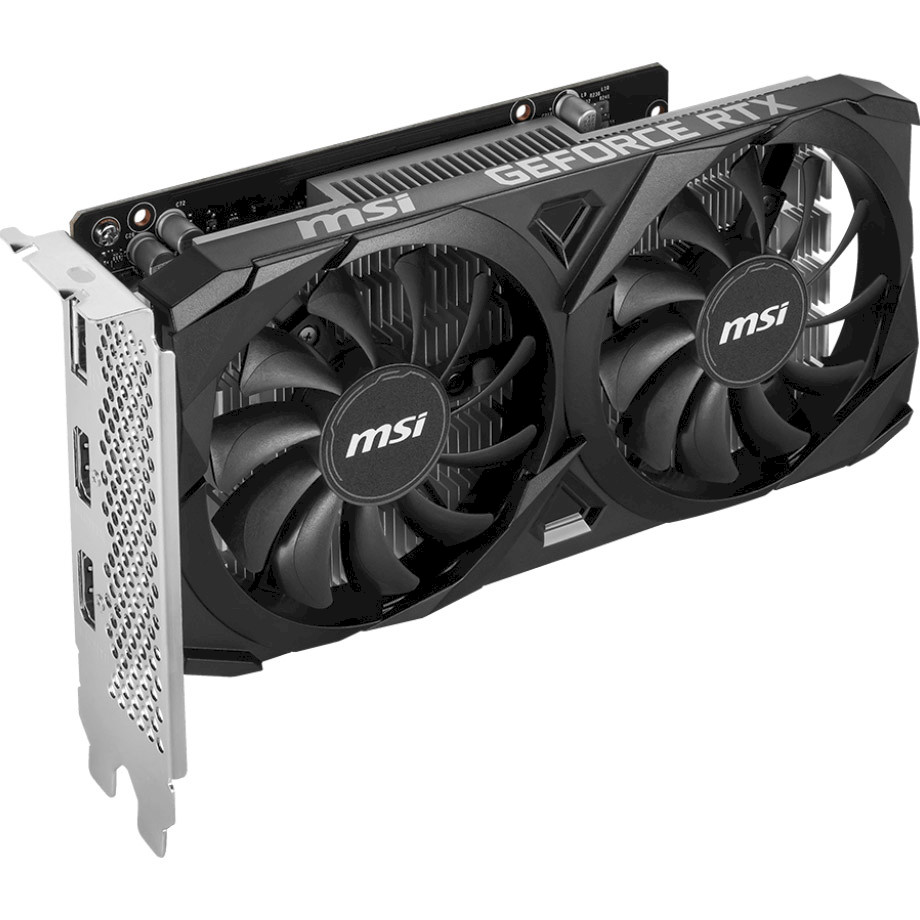 Відеокарта NVIDIA MSI GeForce RTx3050 VENTUS 2xE 6G OC GDDR6 UHD 4K/8K DisplayPortx1 HDMIx2