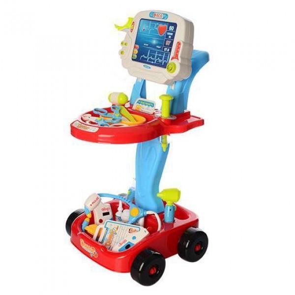 Набор доктора 660-46 с тележкой свет звук в коробке - фото 2 Набор доктора 660-46 с тележкой свет звук в коробке - фото 2