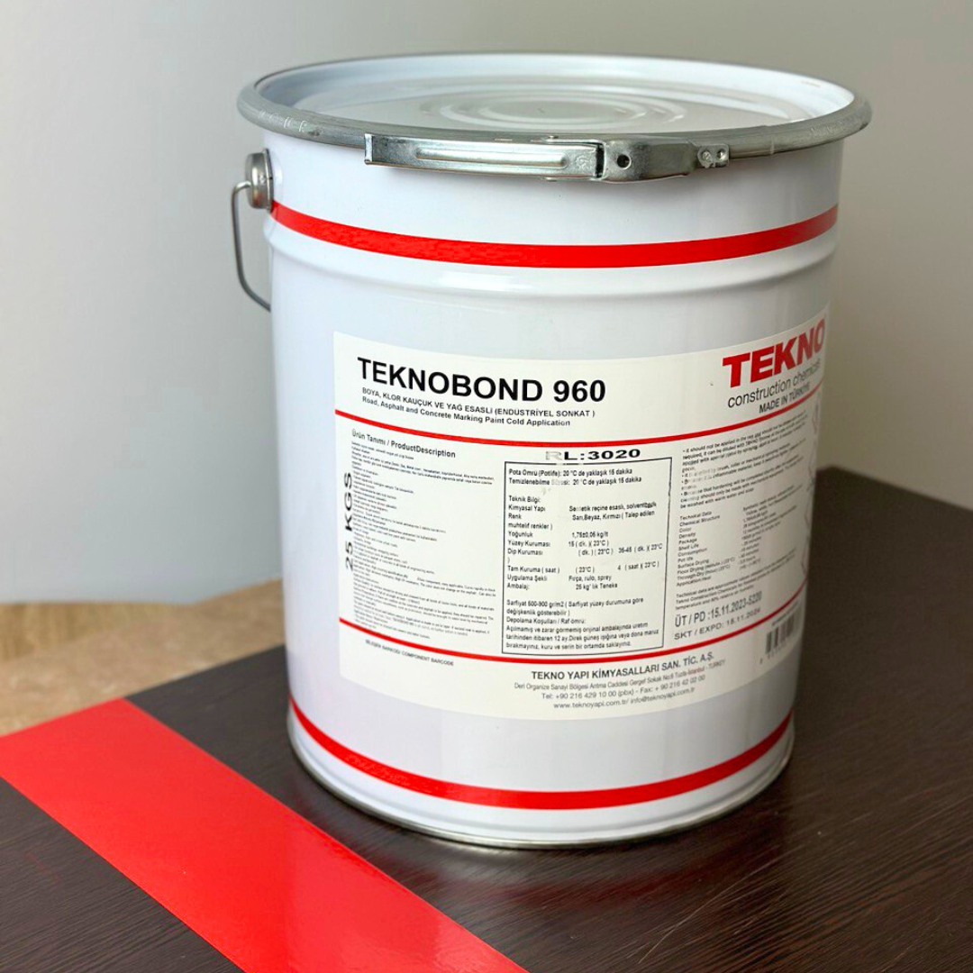 Краска для разметки дорог Teknobond 960 25 кг Красный (12196009) - фото 4