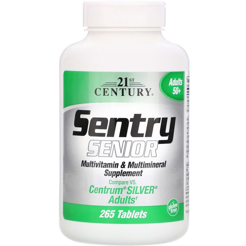 Витамины 21st Century Sentry Senior Multivitamin & Multimineral Supplement 50+ 265 таблеток