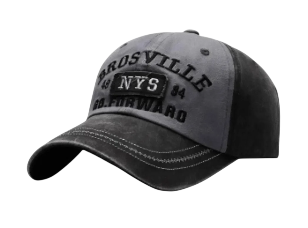 Бейсболка Arrosville NYS 84 с вышивкой Серо-черный (36490742) Бейсболка Arrosville NYS 84 с вышивкой Серо-черный (36490742)