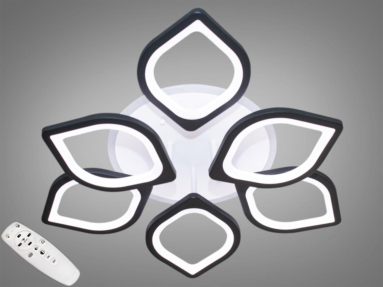 Люстра потолочная с димером LED S8073/3+3BK 3col dim (2437599821)