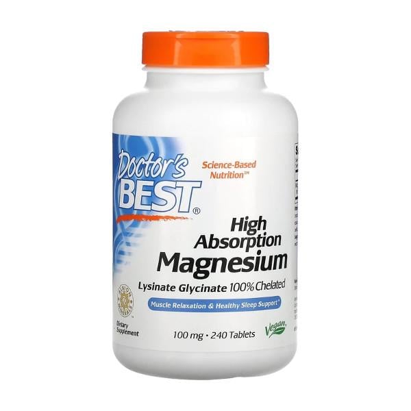 Магний Doctor's Best Magnesium High Absorption 100 mg 240 tabl