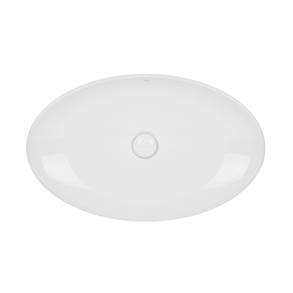 Раковина-чаша Qtap Dove QT0611K160W с донным клапаном 680х420х120 мм White